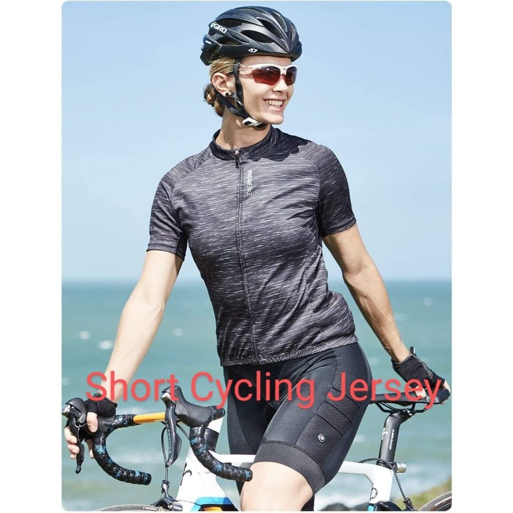 RION Short Cycling Jersey / Shirt Lightweight Fabric Moisture Wicking Qu…
